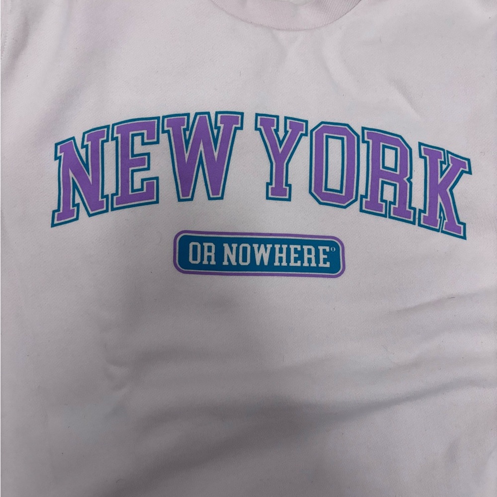 New York or Nowhere Cream Sweatshirt XS